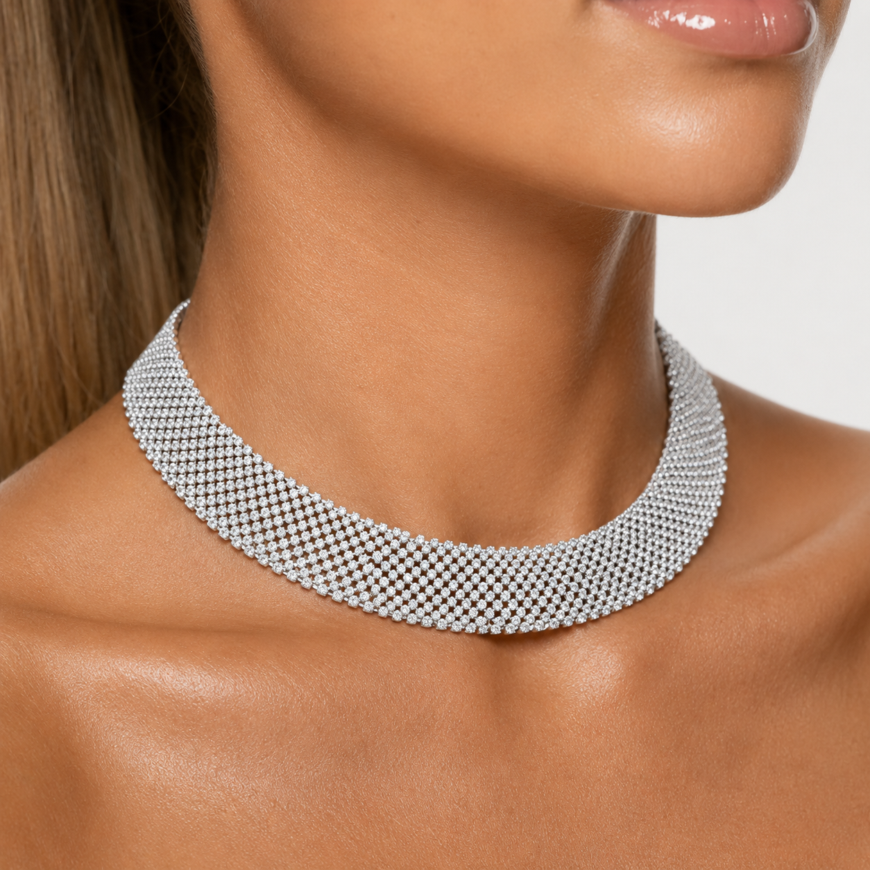 Exklusiv Collier Weissgold - 4F761