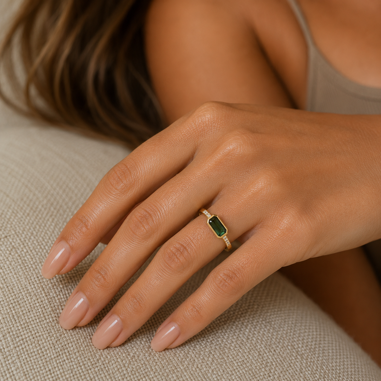 Farbstein Fashion Ring Gelbgold - 1JZ80