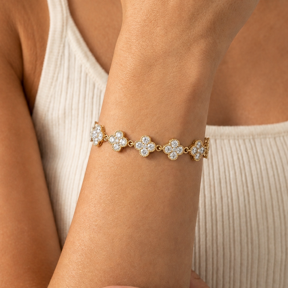 Illusion Classic Armband Gelbgold - 5F791