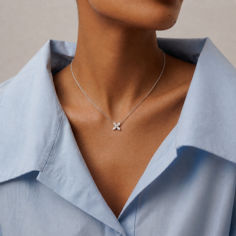 Modern Woman Collier Weissgold - 4M933