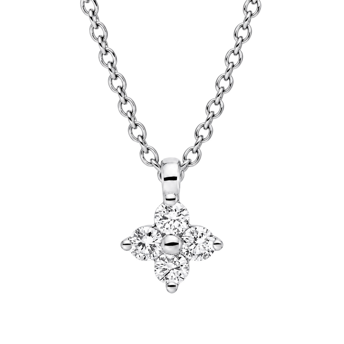 Collier PÉTALE in Weißgold – Produktansicht | NÓIR Diamonds