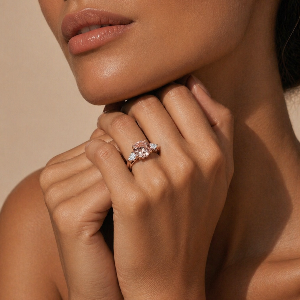 Farbiger Diamant Ring Rosegold - 1JI73