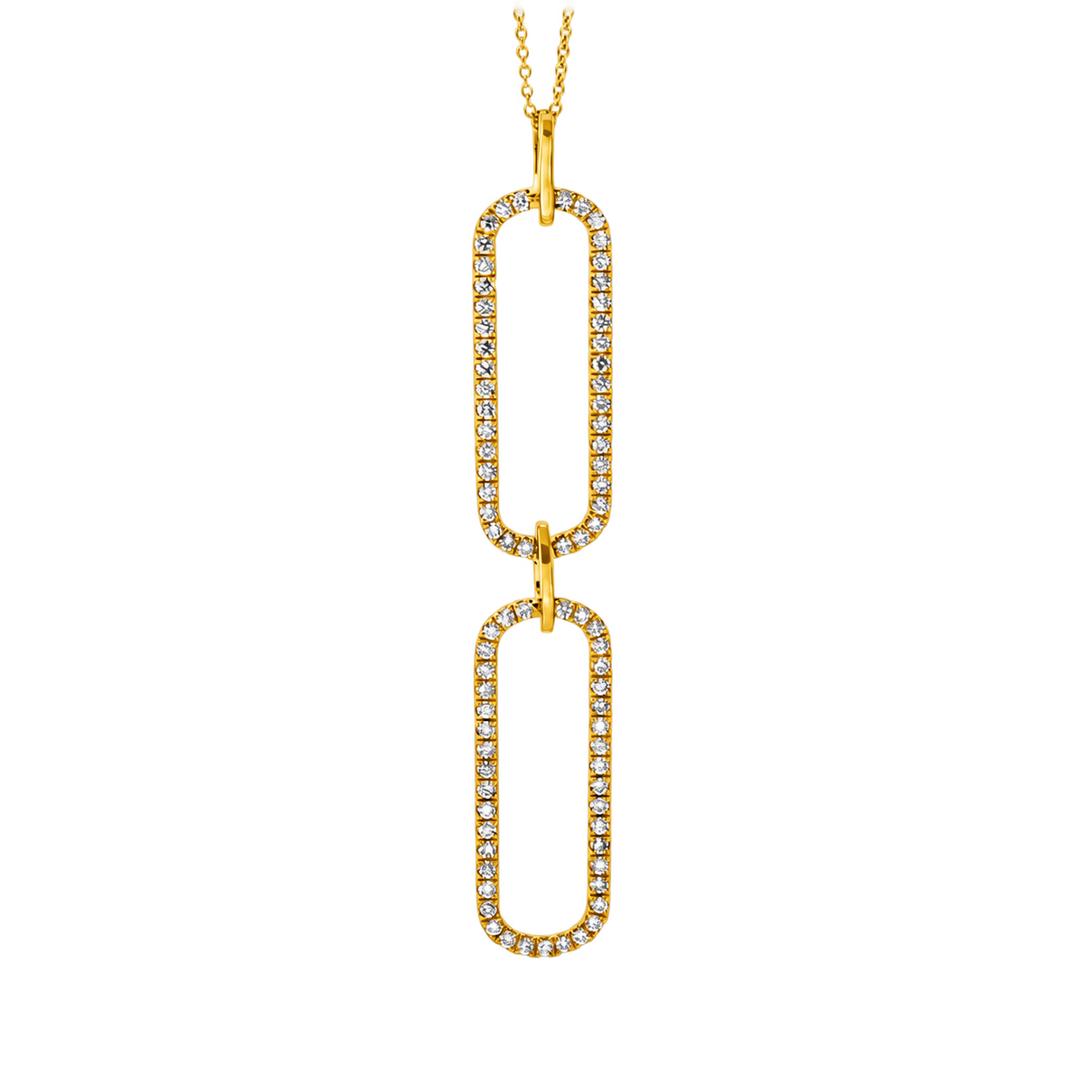 Collier ATTACHE Duo in Gelbgold – Produktansicht | NÓIR Diamonds
