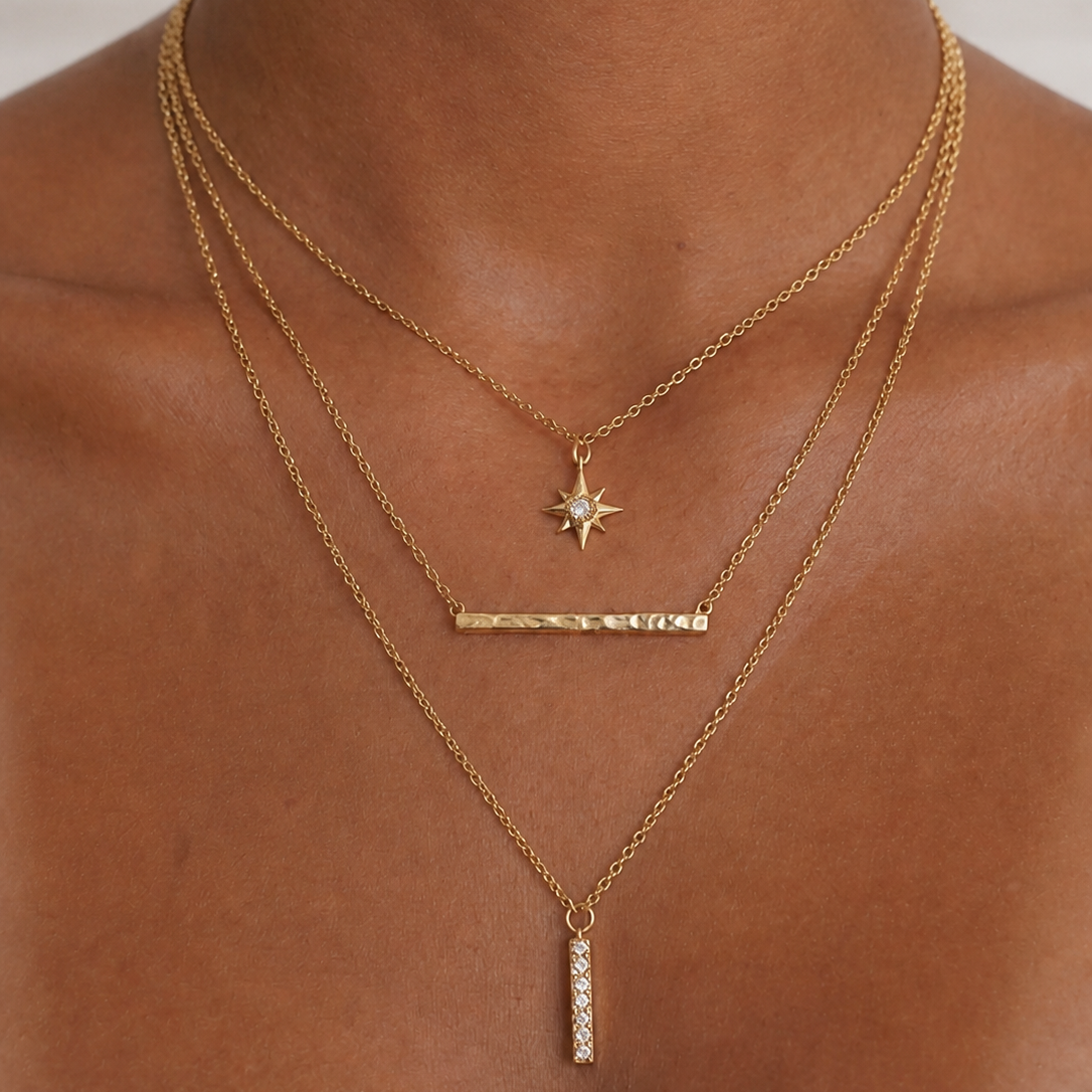 Modern Woman Collier Gelbgold - 4P262