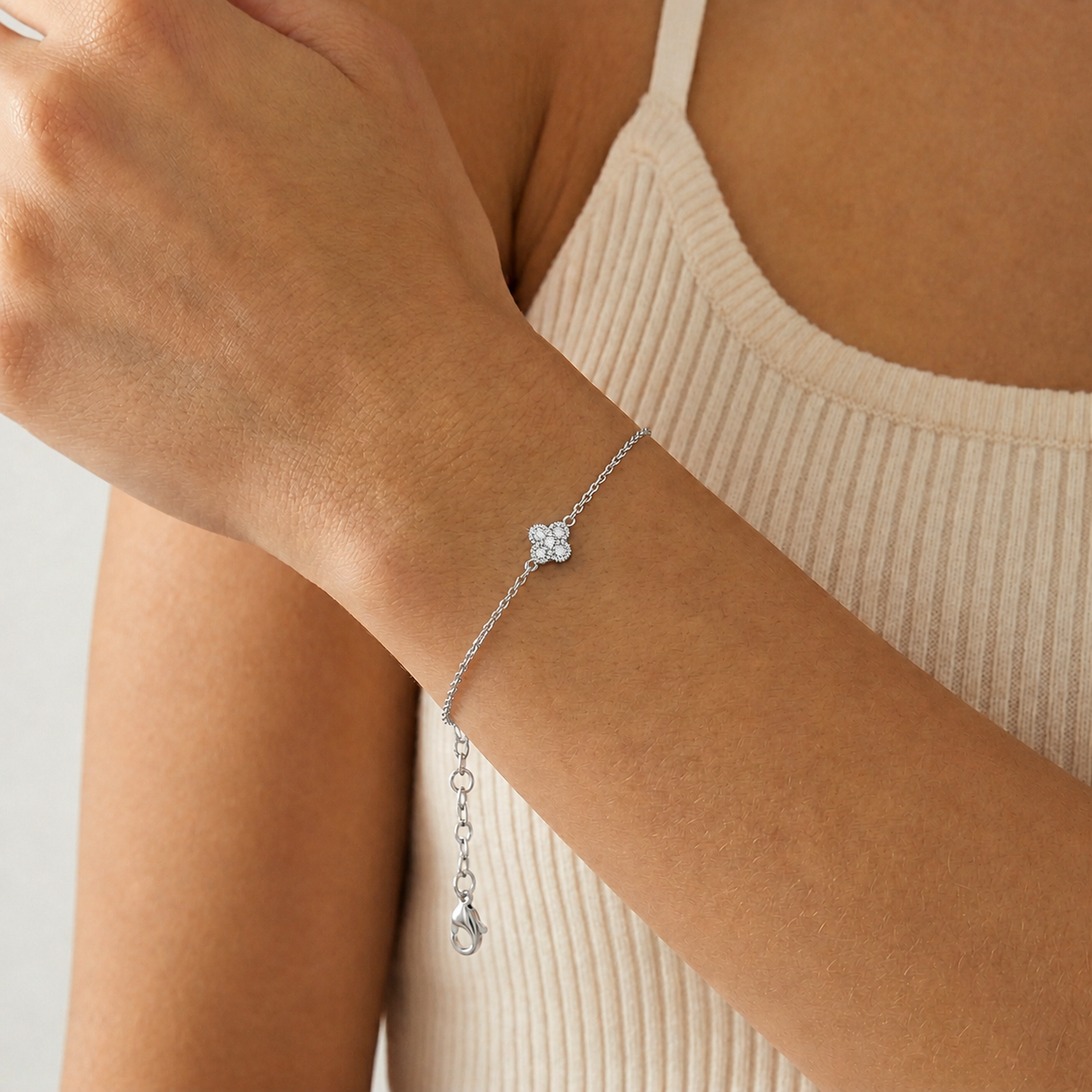 Modern Woman Armband Weissgold - 5D969