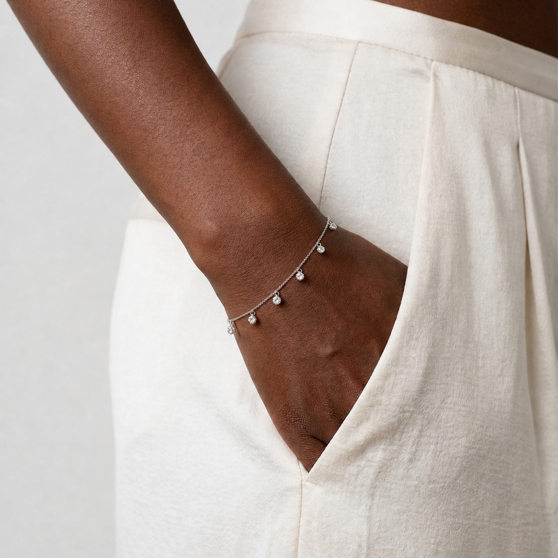 Modern Woman Armband Weissgold - 5D487