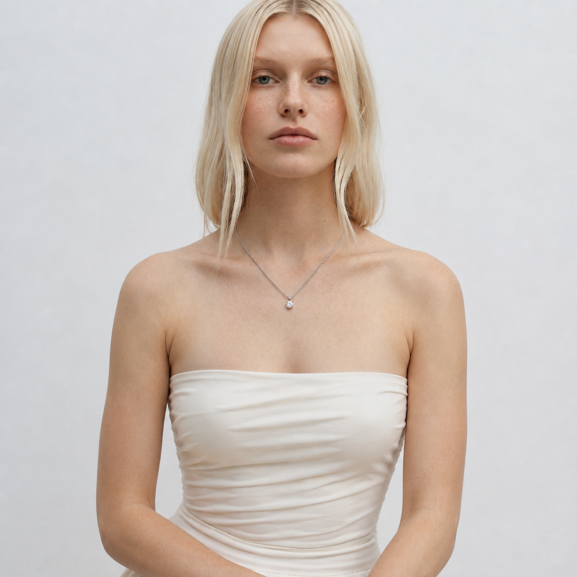 Solitaire Collier Gelbgold - 4E913