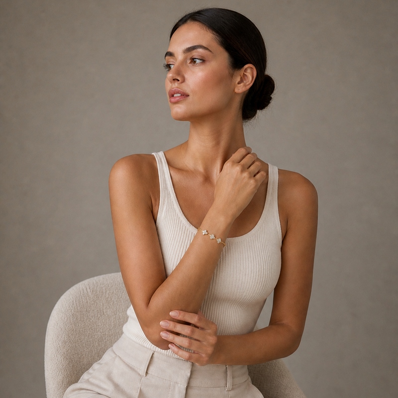Illusion Classic Armband Gelbgold - 5F791