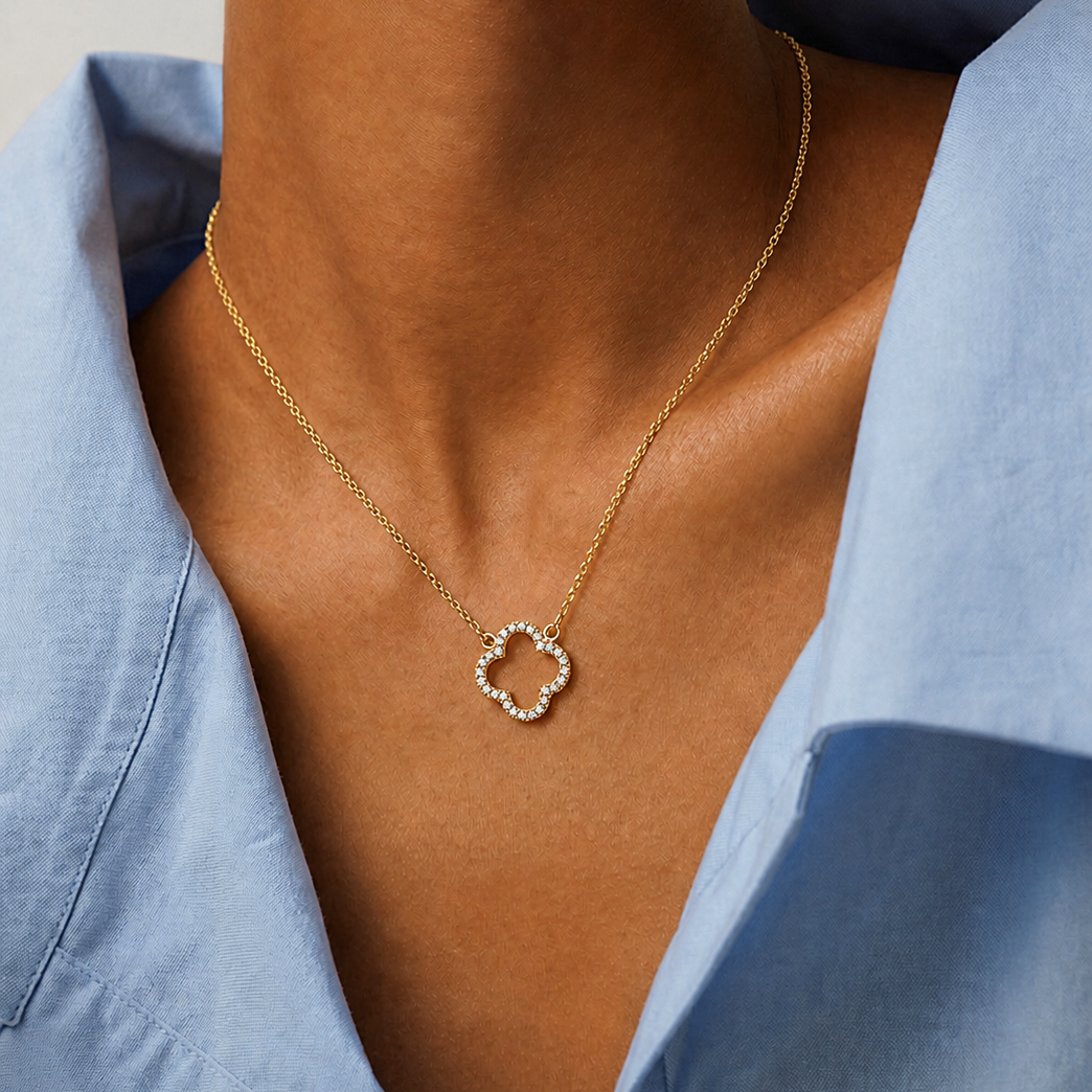 Modern Woman Collier Gelbgold - 4O160