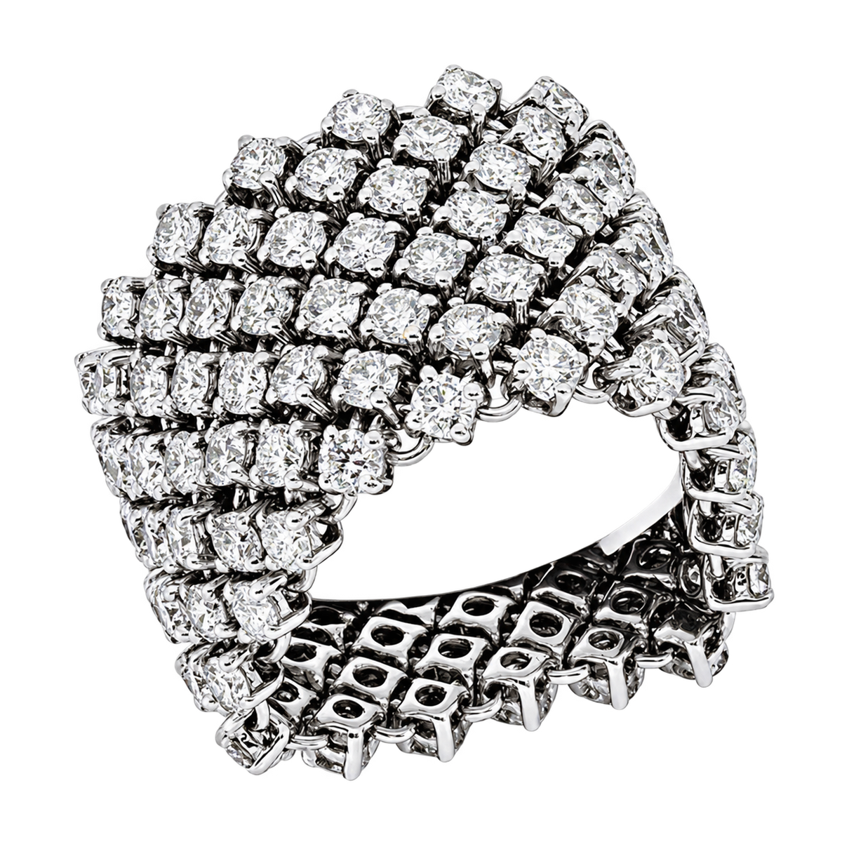 Ring MAJESTÉ in Weißgold – Produktansicht | NÓIR Diamonds
