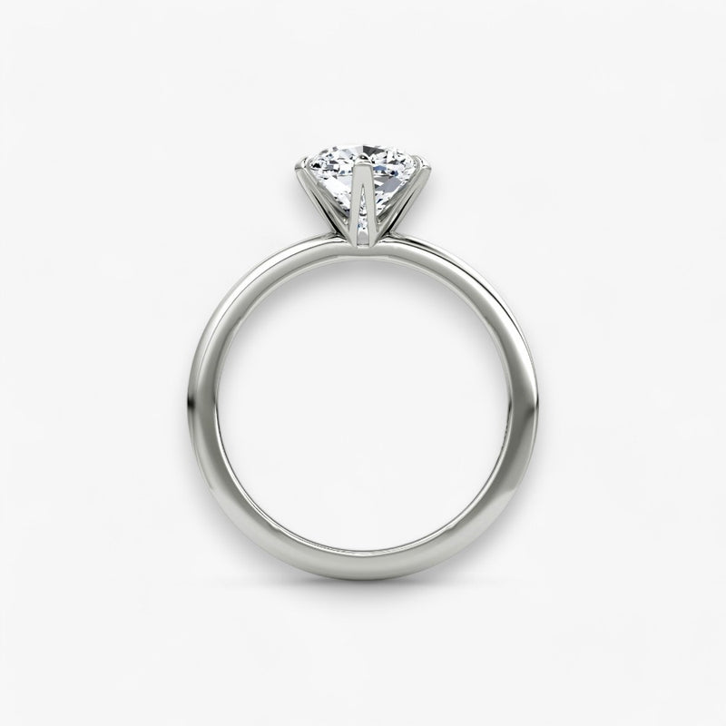 CLAIR (Cushion white gold without pave LABGROWN)