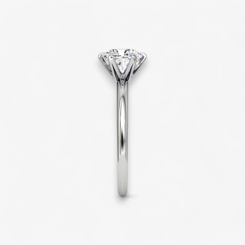 CLAIR (Cushion white gold without pave LABGROWN)