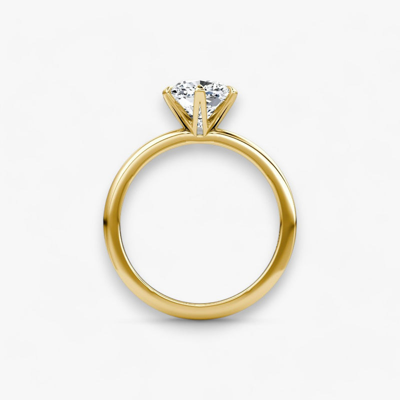 CLAIR (Cushion yellow gold without pave LABGROWN)