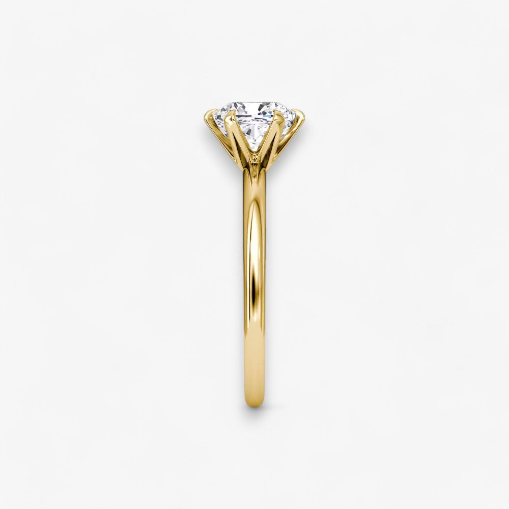 CLAIR (Cushion Gelbgold ohne Pave LABGROWN)