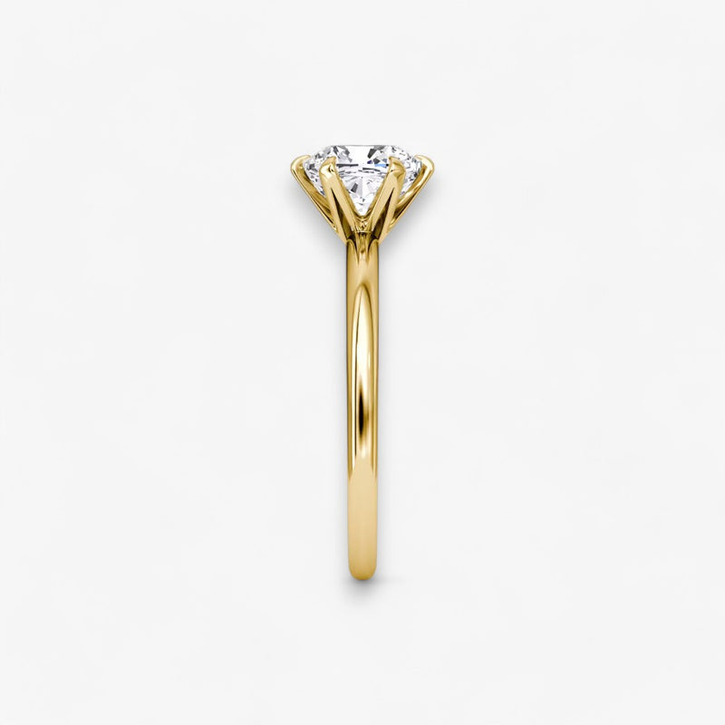 CLAIR (Cushion yellow gold without pave LABGROWN)