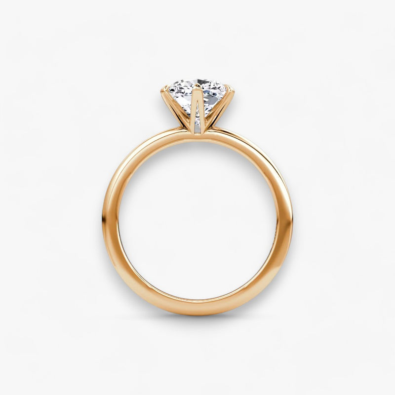 CLAIR (Cushion Rose Gold without Pave LABGROWN)