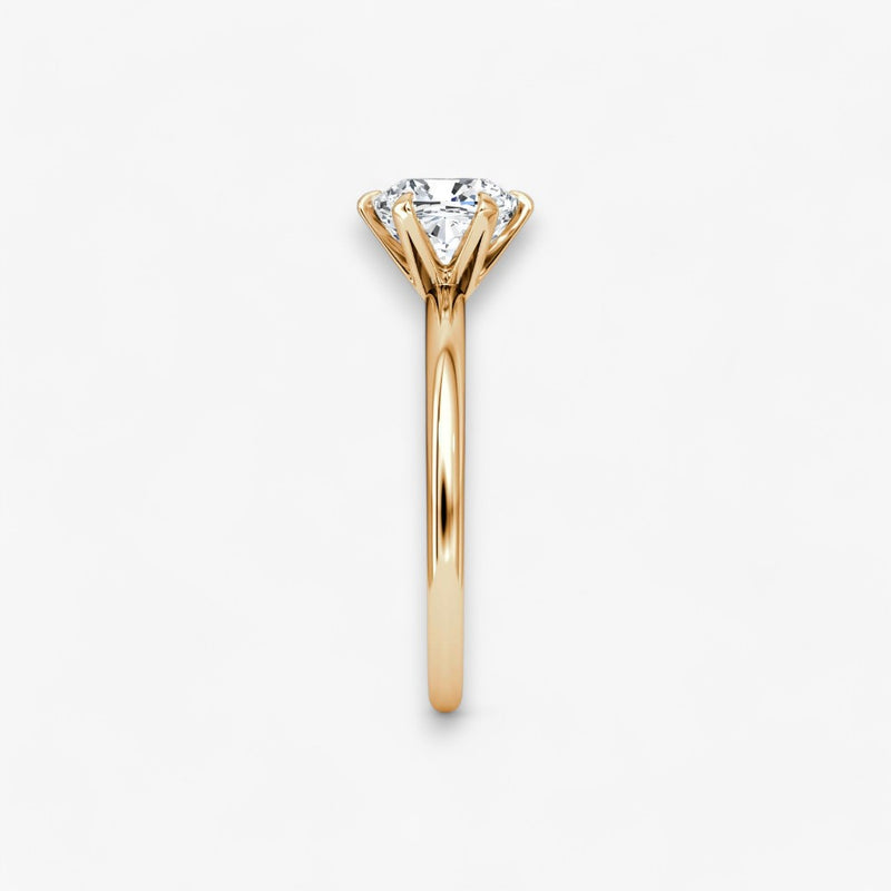 CLAIR (Cushion Rose Gold without Pave LABGROWN)