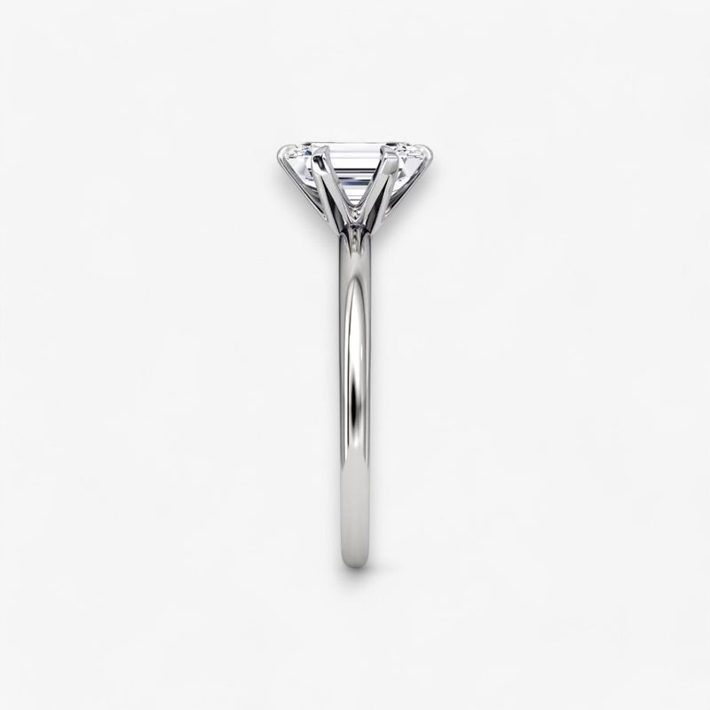 CLAIR (Emerald White Gold without Pave LABGROWN)