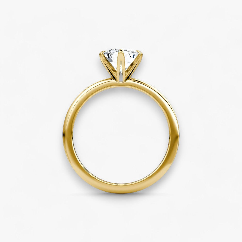 CLAIR (Emerald Gelbgold ohne Pave LABGROWN)