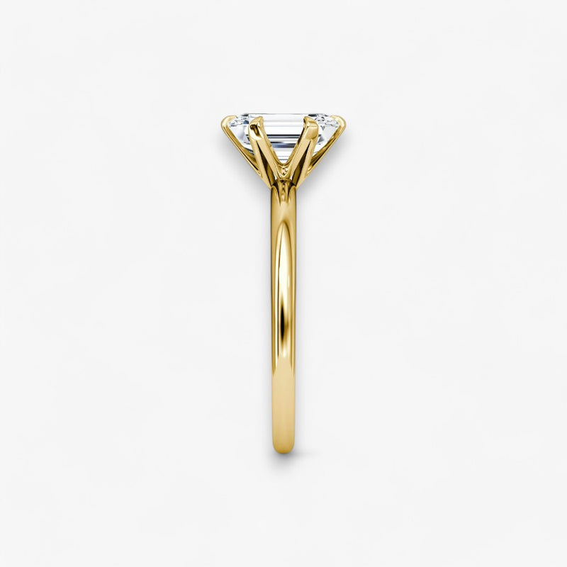 CLAIR (Emerald yellow gold without pave LABGROWN)