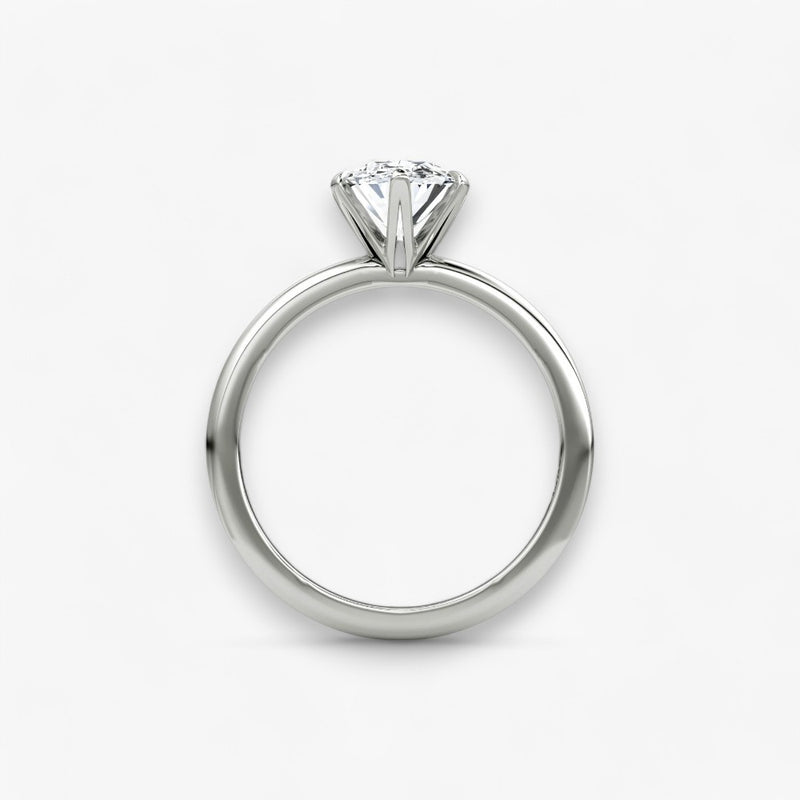 CLAIR (Oval Platinum without Pave LABGROWN)