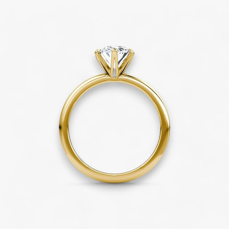CLAIR (Oval Yellow Gold without Pave LABGROWN)