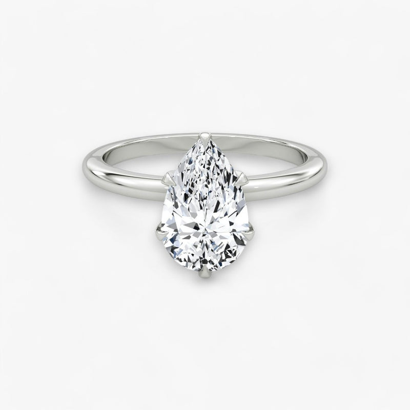 CLAIR (drop white gold without pave LABGROWN)