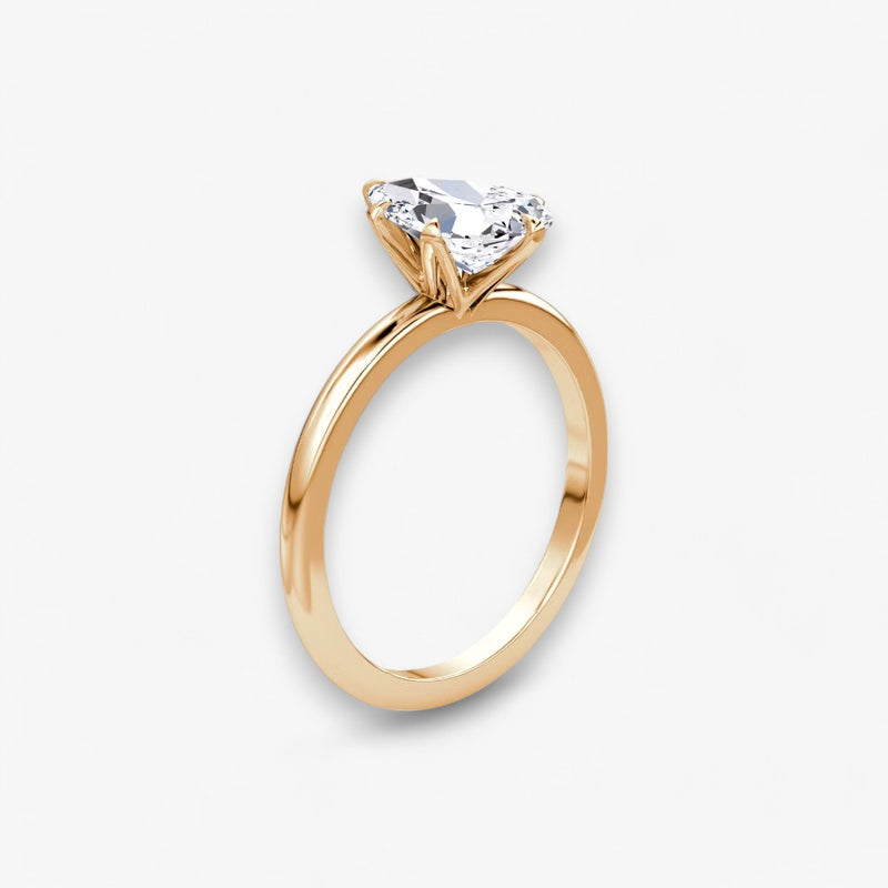 CLAIR (drop rose gold without pave LABGROWN)