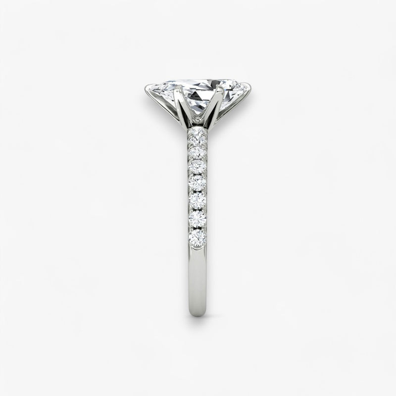 CLAIR (drop white gold with pave LABGROWN)