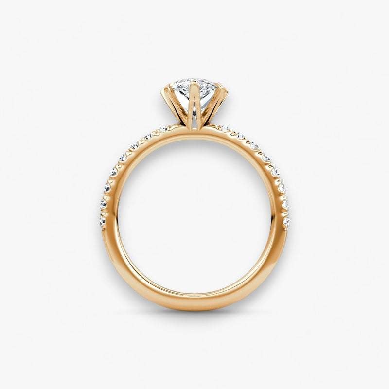 CLAIR (drop rose gold with pave LABGROWN)