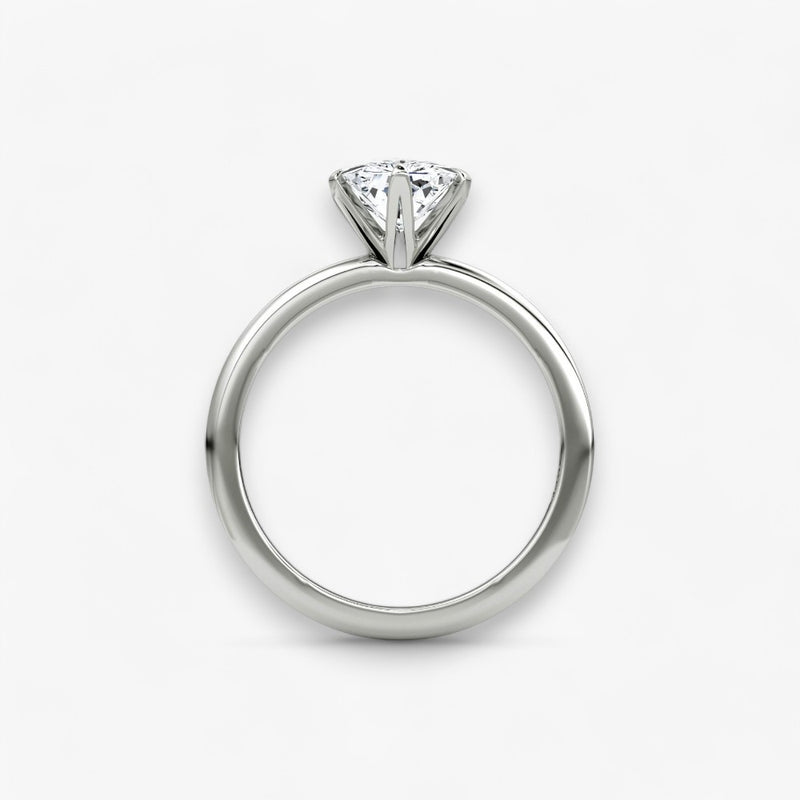 CLAIR (Radiant natural diamond platinum without pave)