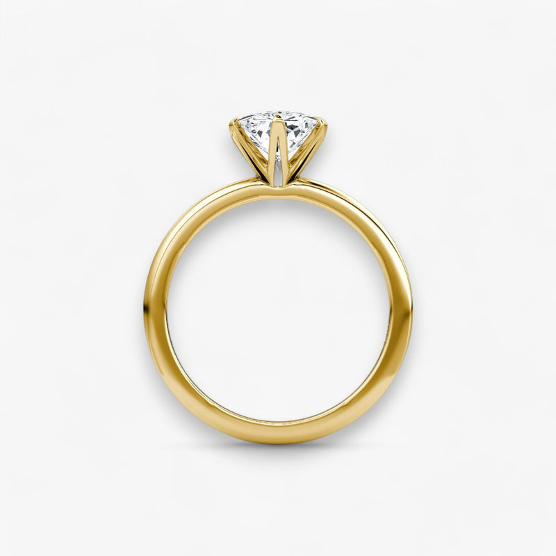 CLAIR (Radiant natural diamond yellow gold without pave)