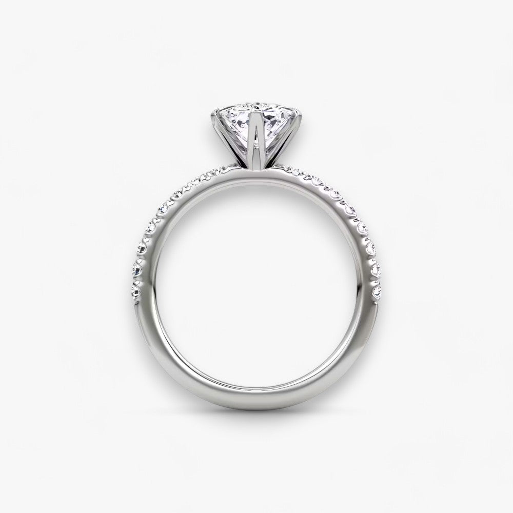 CLAIR (Radiant Weissgold mit Pave LABGROWN)