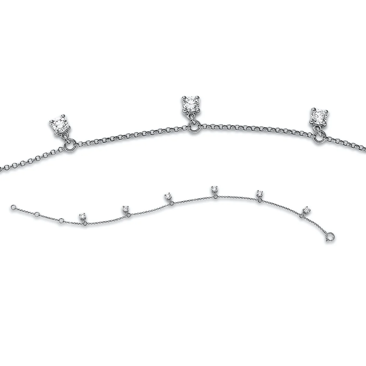 Modern Woman Armband Weissgold - 5D487
