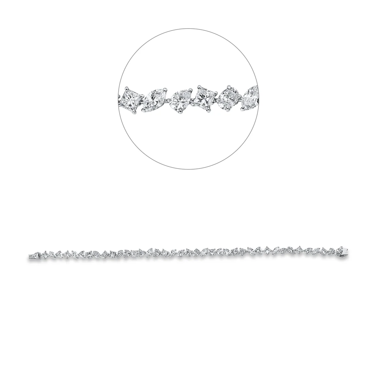 Exklusiv Armband Weissgold - 5E854