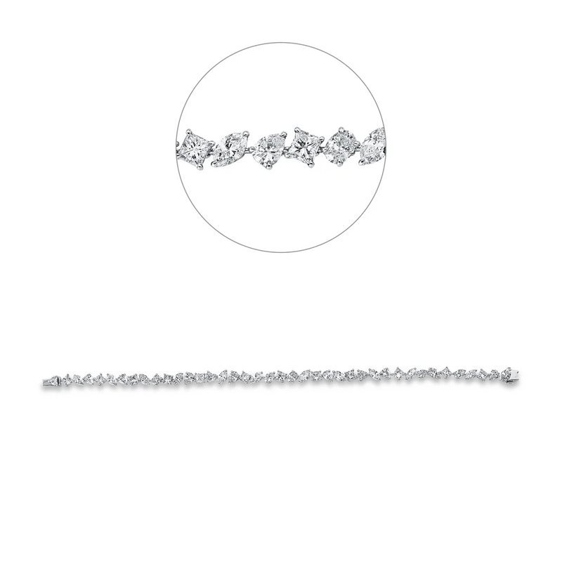 Exklusiv Armband Weissgold - 5E854
