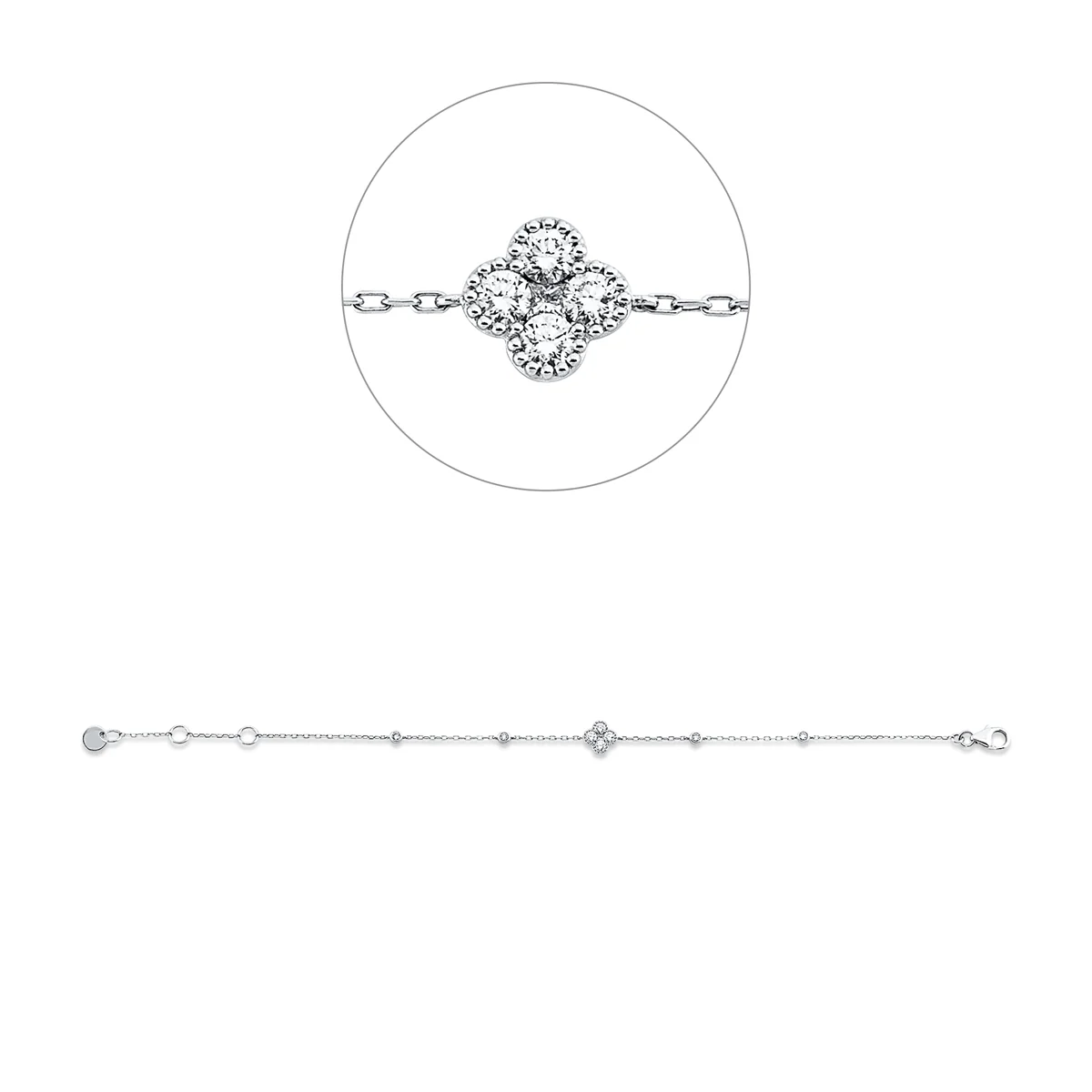 Modern Woman Armband Weissgold - 5G353