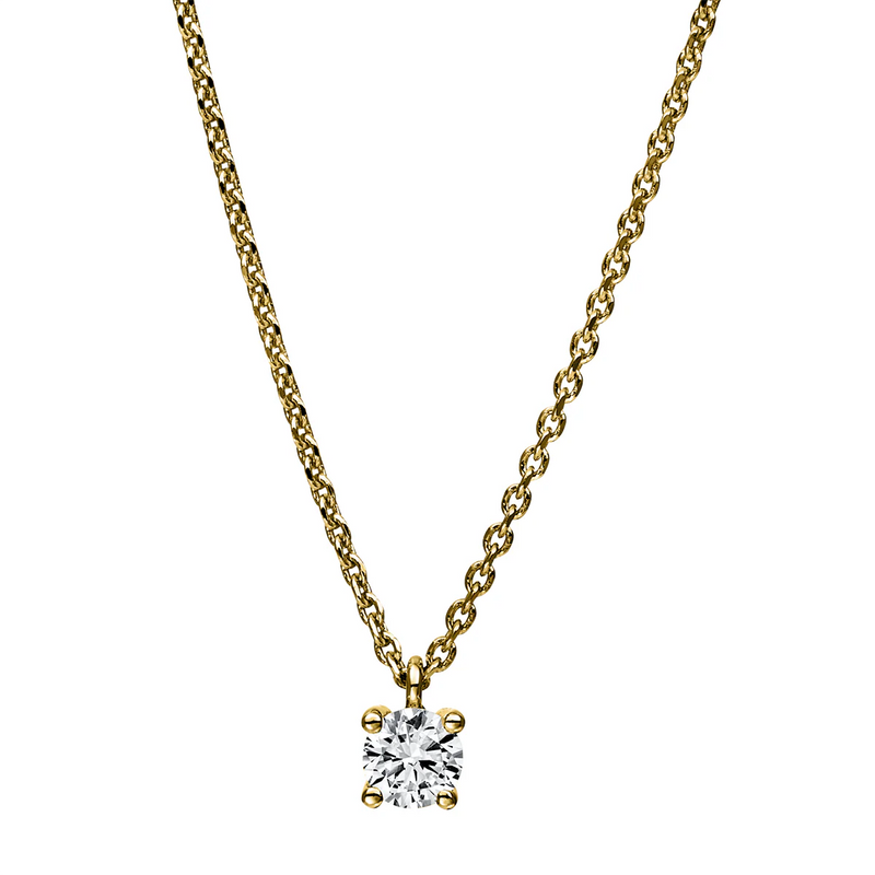 Solitaire Collier Gelbgold - 4E913