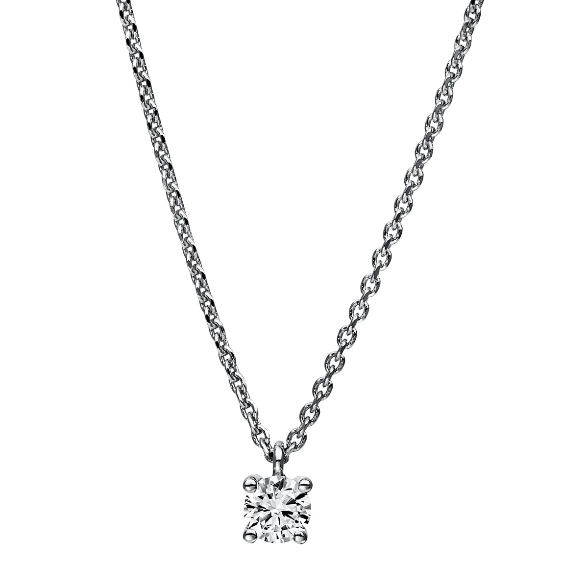 Solitaire Collier Weissgold - 4E913