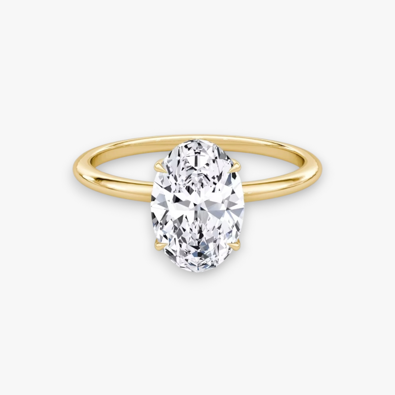 AMOUR (Oval Yellow Gold without Pave LABGROWN)