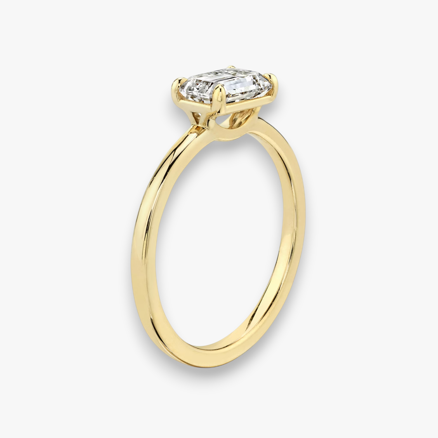 REVE (Emerald Gelbgold ohne Pave natürlicher Diamant)