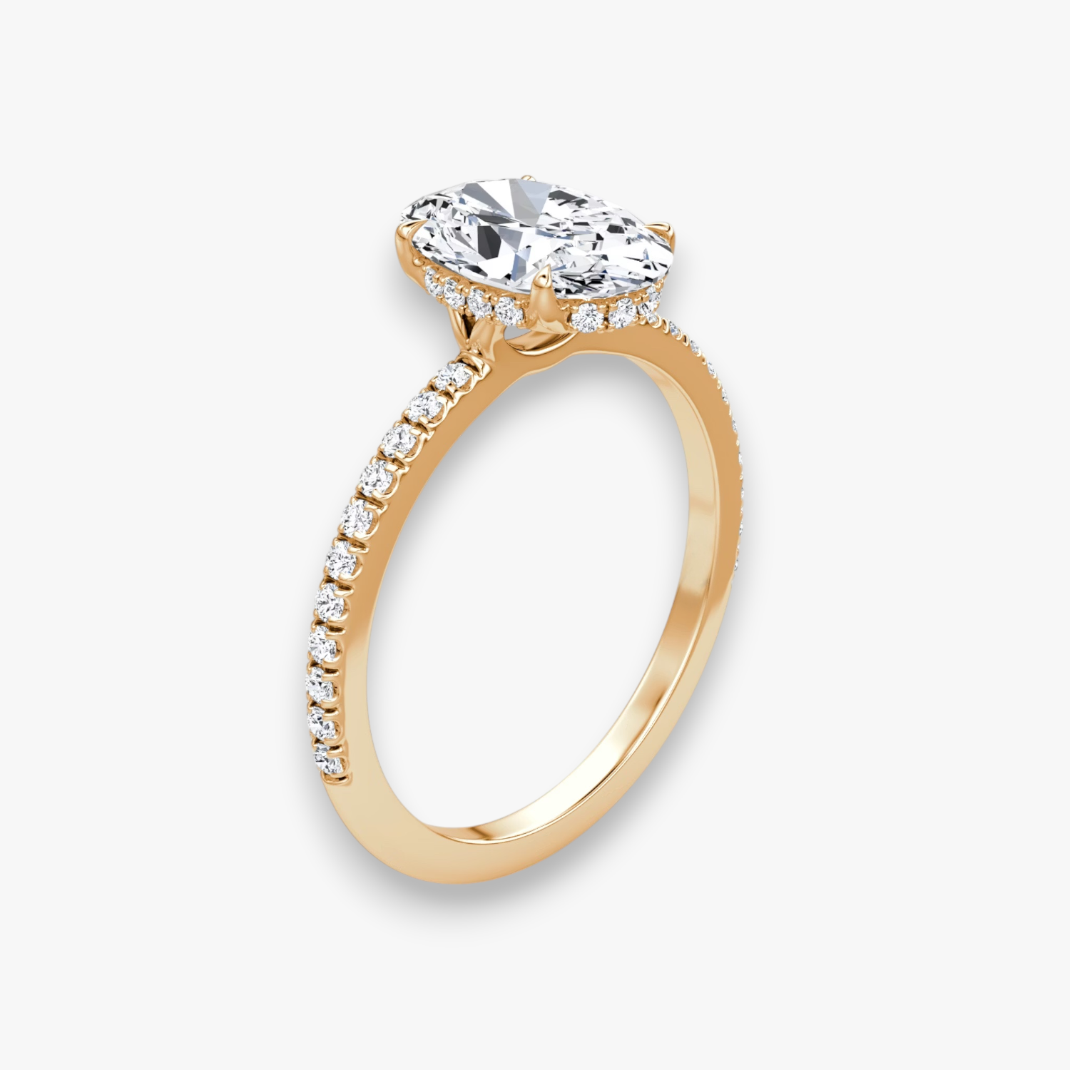 VALOR (Oval Rosegold mit Pave LABGROWN)