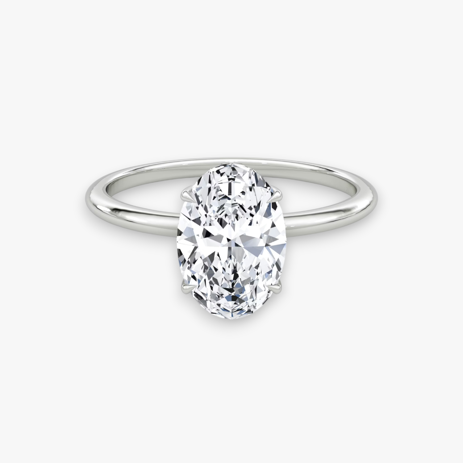 VALOR (Oval Platin ohne Pave LABGROWN)