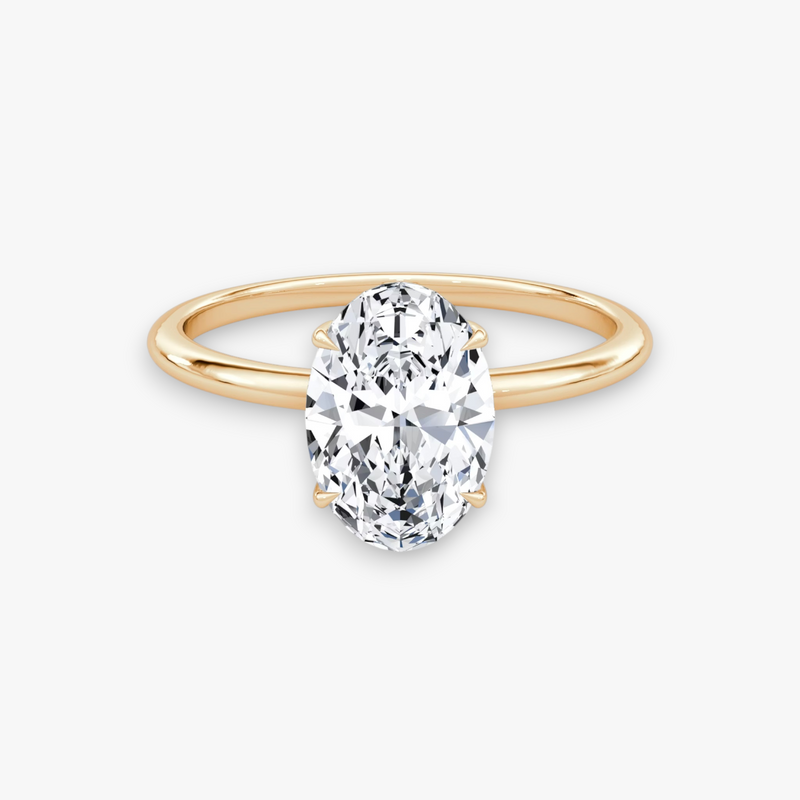 AMOUR (Oval Rose Gold without Pave LABGROWN)