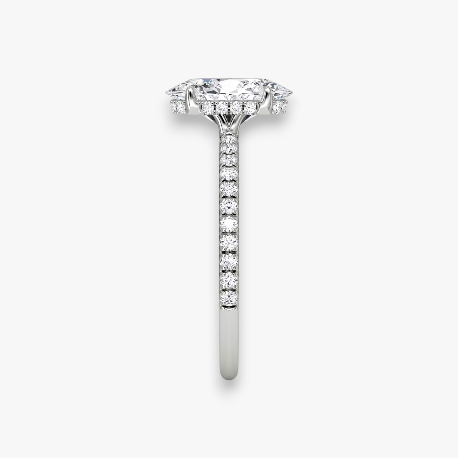 VALOR (Oval Platin mit Pave LABGROWN)