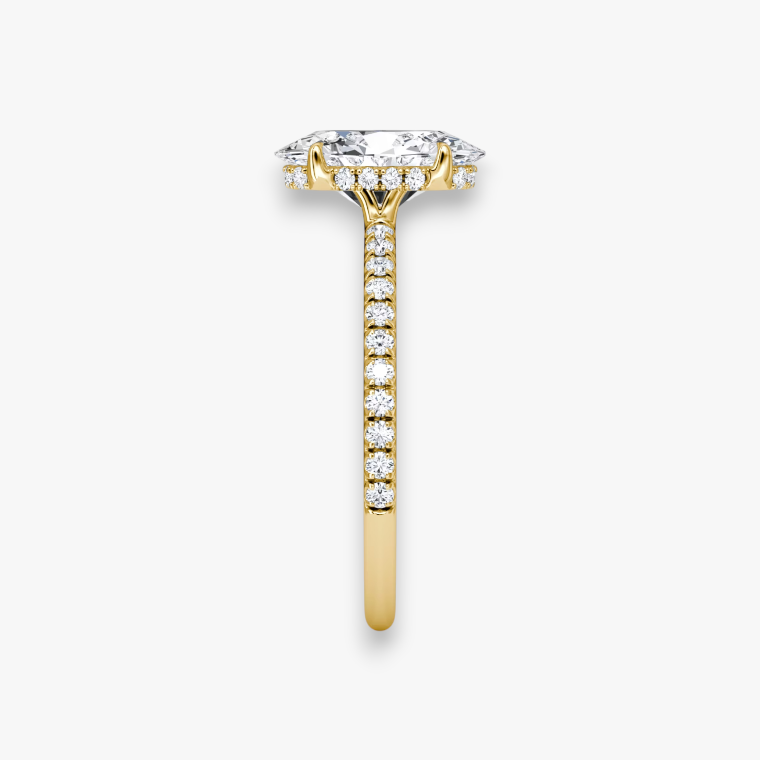 VALOR (Oval Gelbgold mit Pave LABGROWN)