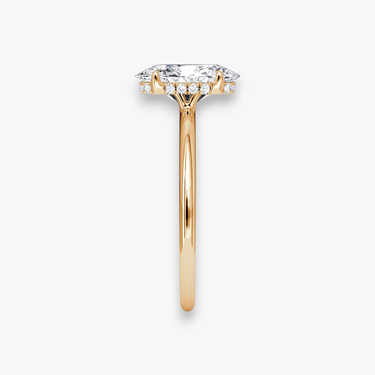 VALOR (Oval Rosegold ohne Pave LABGROWN)