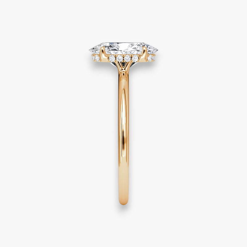 AMOUR (Oval Rose Gold without Pave LABGROWN)