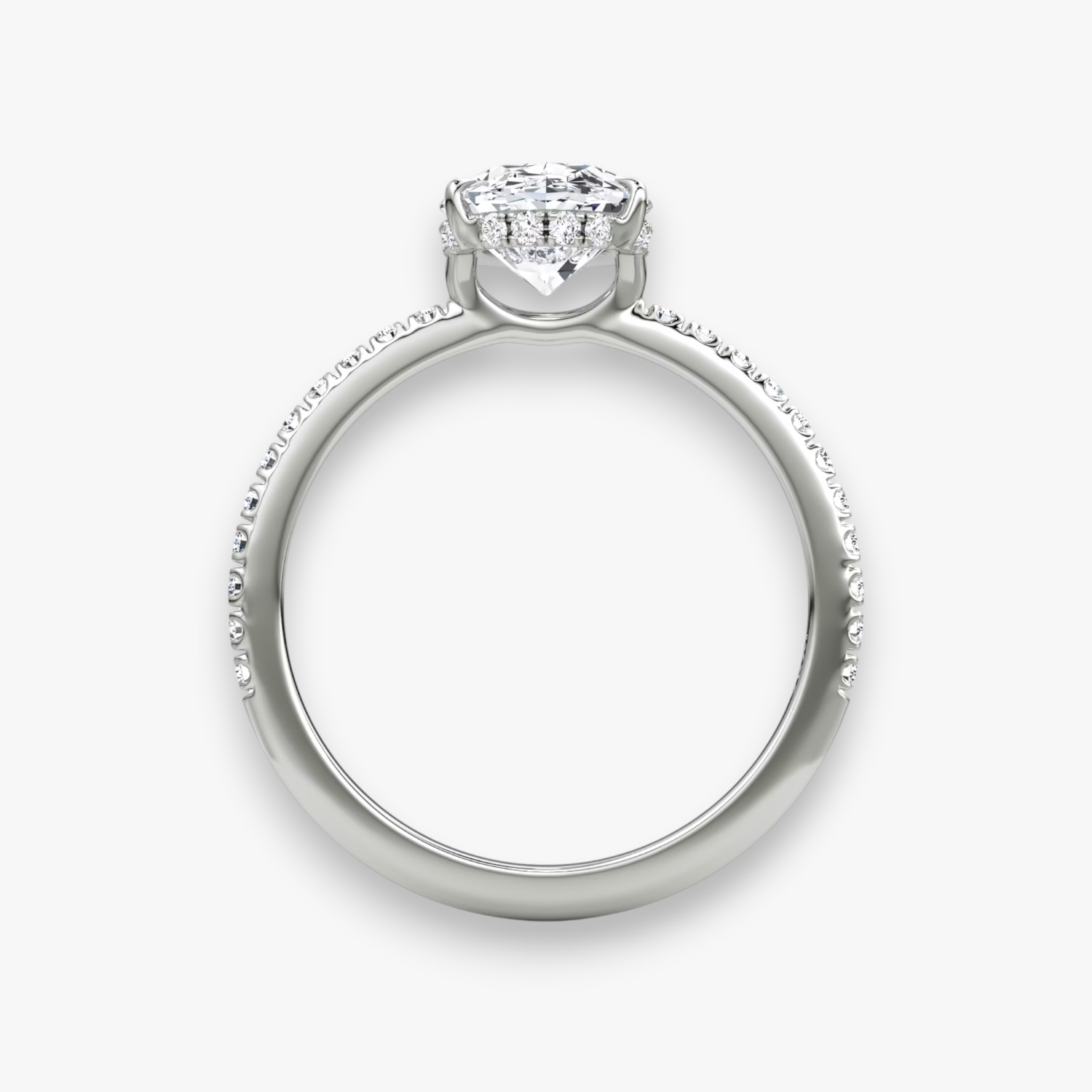 VALOR (Oval Platin mit Pave LABGROWN)