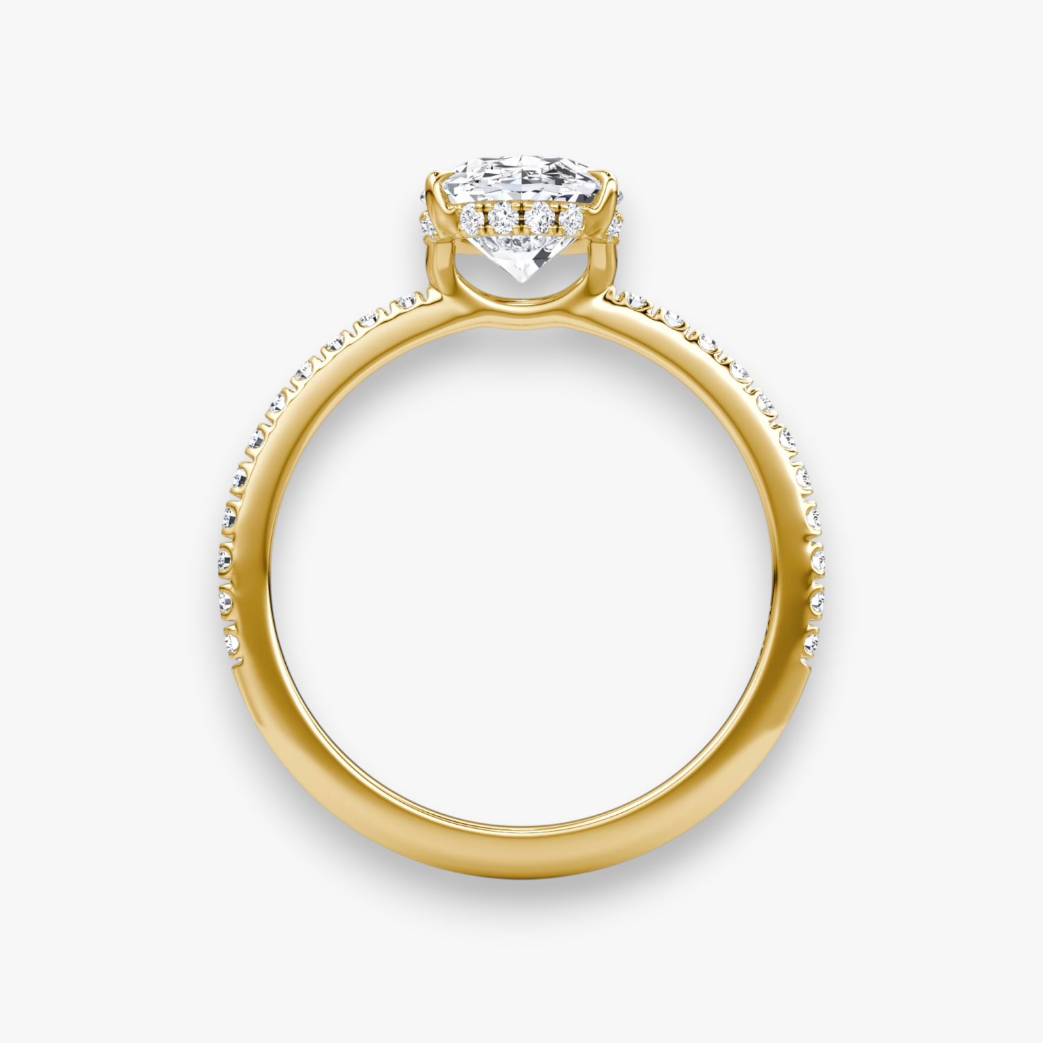 VALOR (Oval Gelbgold mit Pave LABGROWN)